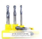 HRC 55 Ball End Mills, 75-150mm Overall Length