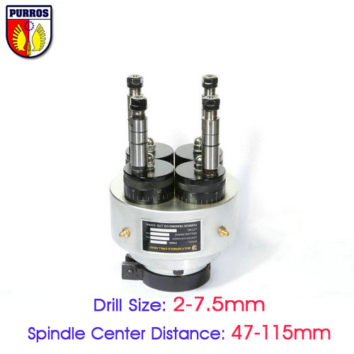 Adjustable 4 Spindle Drilling Heads PRMS-447 Adjustable 4 Spindle Drilling Heads PRMS-447
