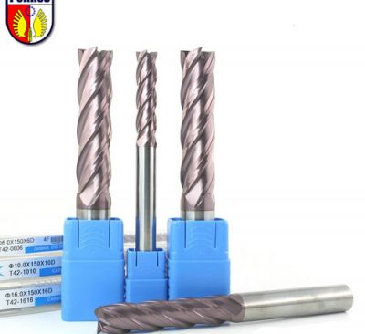 HRC 50 Flat End Mills, 150-200mm Overall Length