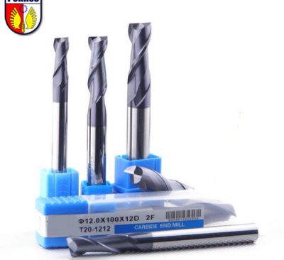 HRC 50 Flat End Mills, 75-150mm Overall Length
